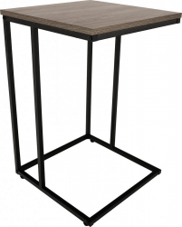Příruční stolek, dub / černá, KALA