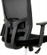 Kancelářská židle KA-B1013 BK s podhlavníkem, látka mesh černá, houpací mechanismus