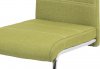 Jídelní židle HC-482 GRN2, zelená látka, bílé prošití, kov chrom