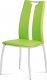 Jídelní židle AC-1296 LIM koženka zelená / chrom