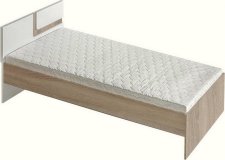 Dětská postel APETTITA 12, 90x200 s úložným prostorem, dub jasný/bílá