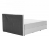 Čalouněná postel FERATA KOMFORT 140x200, s úložným prostorem, světle šedá