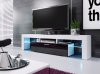 Televizní stolek VERA MINI 138 bílá/černá vysoký lesk