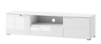 Televizní stolek SELENE 9, 2-dveřový bílá lesk