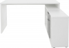 Rohový psací stůl NOE NEW, bílá/beton