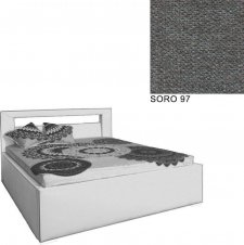 Čalouněná postel AVA LERYN 180x200, s  úložným prostorem, SORO 97