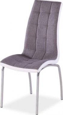 Jídelní židle H-104, šedá/bílá
