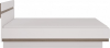 Postel LYNATET 93, 180x200, bílá lesk/dub sonoma tmavý truflový