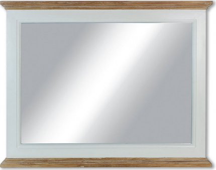 Zrcadlo XT053, barva bílá antik a přírodní, 