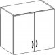 Horní kuchyňská skříňka CHAMONIX II W60, 2-dveřová