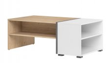 Konferenční stolek DONORI 41, ořech americký/bílá/grafit