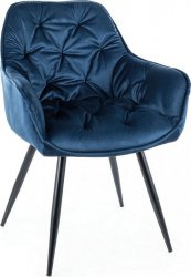 Jídelní čalouněná židle CHEERS monolith granátově modrá/černá