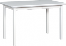 MAXMILIÁN 4 (MAX 4) - jídelní stůl rozkládací  - Dýha dubová bílá/ bílá lesk MDF - kolekce "DRE" (K150-Z)