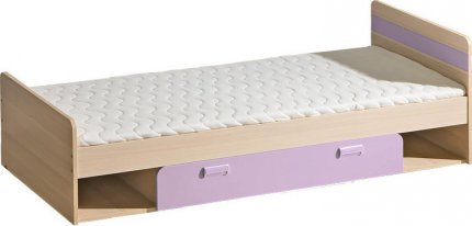 Dětská postel LIMO L13 s úložným prostorem fialová