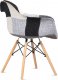 Jídelní židle, potah látka patchwork, dřevěné nohy, masiv přírodní buk CT-767 PW2