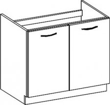 Spodní kuchyňská skříňka KARMEN D80ZL, dřezová