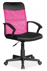 Kancelářská židle Q-702, černá/růžová látka