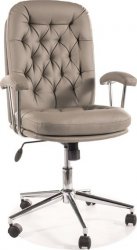 QUADRO 288 - kancelářská židle, eco kůže BÉŽOVÁ   - (OBRQ288SSSZ) (S) (K150)NOVINKA