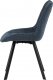 Židle jídelní, modrá látka, nohy černý kov HC-465 BLUE2