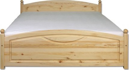 Masivní postel KL-103, 140x200, borovice, výběr moření