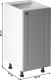 Spodní kuchyňská skříňka LAYLA D40, levá, šedá mat/bílá