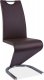 Jídelní čalouněná židle H-090 hnědá/ocel