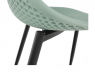 Plastová jídelní židle TEGRA TYP 2, zelená /černý kov