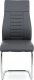 Pohupovací jídelní židle HC-955 GREY, šedá ekokůže/chrom