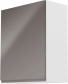 Horní kuchyňská skříňka AURORA G601F levá, bílá/šedá lesk