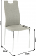 Jídelní židle OLIVA NEW, béžový melír látka/chrom