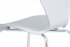 Plastová jídelní židle AURORA WT, bílá/chrom