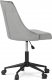 Pracovní židle, potah šedá sametová látka, výškově nastavitelná a otočná, černý kovový kříž KA-J402 GREY4