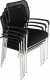 Konferenční židle UMUT stohovatelná, černá