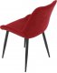 Jídelní židle, červená látka, černý kov DCL-218 RED2