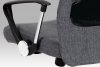 Kancelářská židle KA-E302 GREY, houpací mech., šedá látka + černá MESH, kovový kříž 