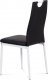 Jídelní židle AC-1230 BK koženka černá / bílý lak