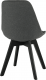 Jídelní židle LORITA, tmavě šedá látka/černá
