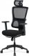 Kancelářská židle KA-M04 BK, černá látka/síťovina