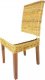 Jídelní židle LENKA J007Tb, banánový list/mahagon