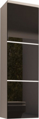 Závěsná koupelnová skříňka MASON BL11, bílá/černý lesk
