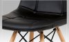 Jídelní židle CT-720 BK1, koženka černá / masiv buk 