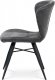 Jídelní židle HC-442 GREY3, šedá látka vintage/černý kov