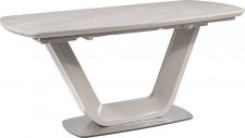 Rozkládací jídelní stůl ARMANI 160x90 CERAMIC šedá