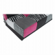 Rozkládací pohovka ALABAMA, s úložným prostorem,  růžová/šedá/černá