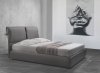 Čalouněná postel 160x200 TUFARA šedá