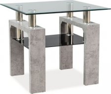 Konferenční stolek LISA D, beton/sklo
