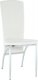 Jídelní židle FINA, bílá ekokůže/chrom