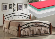 Kovová postel PARIS, 180x200 + 2 ks matrace LITERA 90
