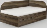 Dětská postel REA GARY 120x200 s úložným prostorem, pravá, OŘECH ROCKPILE