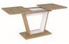 Rozkládací jídelní stůl NIGEL 120x80 dub artisan/bílá mat